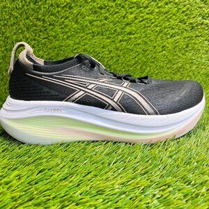 Asics Gel Nimbus 27 Womens Size 7.5 Black Pink Athletic Running Shoes Sneakers